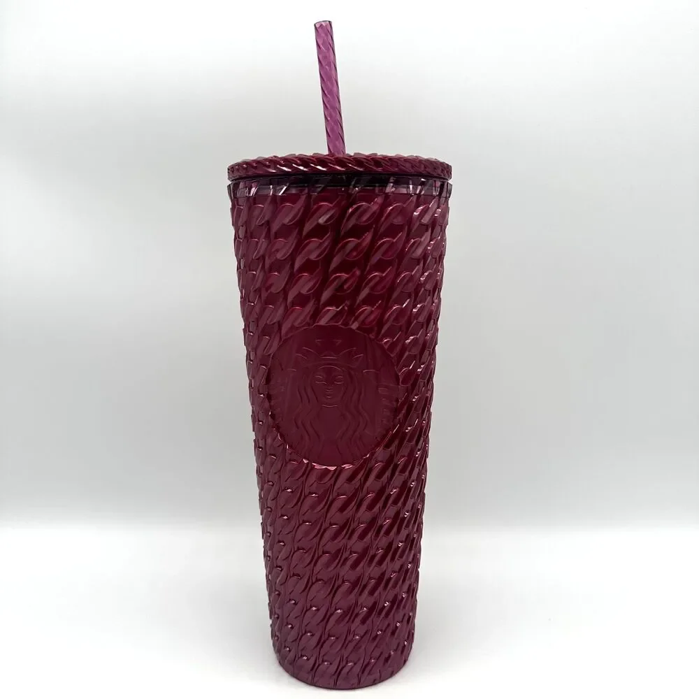 Starbucks Chained Magenta Holiday 2024 Cold Cup Venti NEW